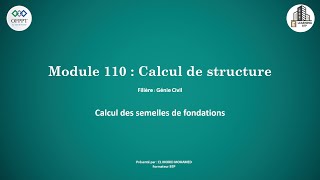 Calcul des semelles de fondations Partie 310 [upl. by Ettegdirb]