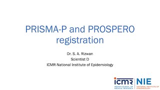 PRISMAP and PROSPERO Registration [upl. by Nur]