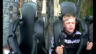 FUNNIEST ROLLER COASTER VIDEO SAW THE RIDE AT THORPE PARKDYLAN [upl. by Marnie713]