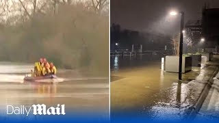 Storm Henk Britain suffering from devastating flooding as the country was battered by heavy rain [upl. by Lechner]