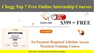 chegg free internship courses with certificate 2023 [upl. by Cal]