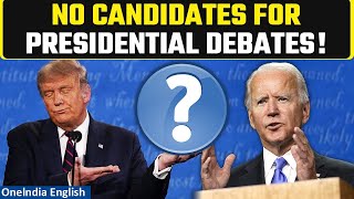 US Elections 2024 Presidential Debates Announced But No Candidate Selected Yet  Oneindia News [upl. by Katushka617]