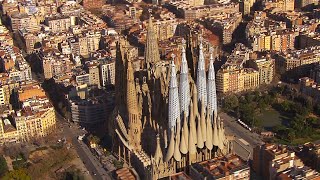 La Sagrada Familia de Barcelona 4k Drone [upl. by Bourgeois]