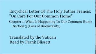 Environmental Encyclical Ch1 Sec 3 Loss Of Biodiversity [upl. by Modern]