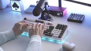 TX1800 v2 Milk  Retooled MX Blacks  Typing Sounds [upl. by Yrrad942]