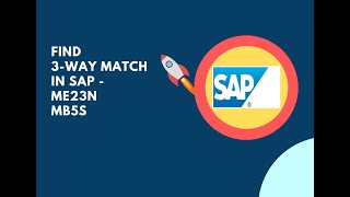 How to find 3way match in SAP [upl. by Uahc]