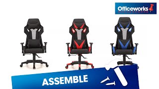 Typhoon Pro Gaming Chair Assembly Instructions [upl. by Nylhtak]