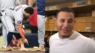 Manny Machado on Padres wild game vs Astros shoeless Jose Altuve amp why it felt like a playoff game [upl. by Htebazila]