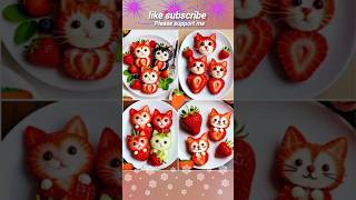 Best salad decoration ideas।। Simpal salad designs for video।।shorts short youtubeshorts art [upl. by Nave87]