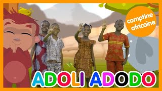 🌴🐒Adoli adodo  Comptine africaine avec paroles  Les amis de Boubi  apprendre à compter [upl. by Publias]