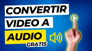 Cómo Convertir VIDEO a AUDIO MP3 WAV Gratis y sin programas [upl. by Harihat]