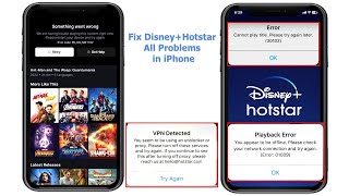 How to Fix All Error of Disney Hotstar in iPhone [upl. by Brieta203]