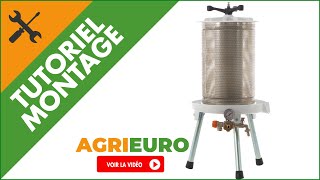 Comment monter le pressoir à fruits hydraulique Premium Line Misurina  par AgriEuro [upl. by Lativa]