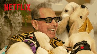 The KAOS Cast Meet a ThreeHeaded Puppy  Netflix [upl. by Seedman]