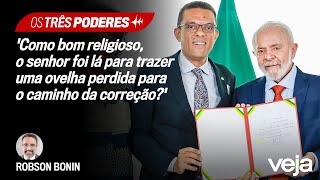 Robson Bonin questiona Otoni de Paula sobre visita a Lula  Os Três Poderes [upl. by Mackoff]