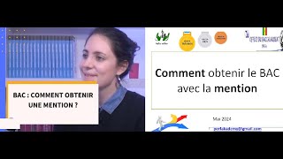 Comment obtenir le BAC avec la mention Méthodes secrets et astuces 1ere partie [upl. by Myranda233]