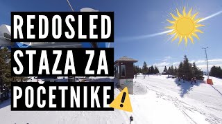 GDE DA SKIJAM KAO POČETNIK  pravilan redosled staza [upl. by Arul]