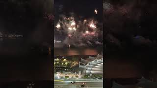 fireworks in CORNICHE Abu Dhabi fypシ shortvideo viral viralvideo abudhabi asmr [upl. by Tekla]