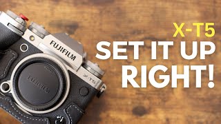 Fujifilm XT5 Comprehensive Setup Guide Custom Menus Modes amp Buttons EXPLAINED [upl. by Mullins436]