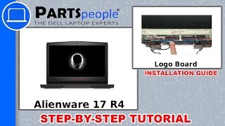 Dell Alienware 17 R4 P12S001 Logo Board HowTo Video Tutorial [upl. by Keram21]