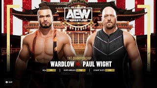 AEW Fight Forever  Wardlow vs Paul Wight PS4 [upl. by Shaffer]