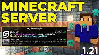 How To Make a Minecraft Server 121 [upl. by Anihpled]