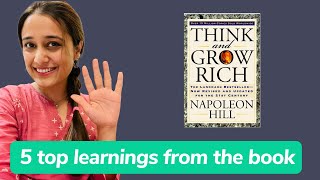 Top 5 learnings from Think amp Grow Rich by Napoleon Hill  Think amp Grow Rich book review [upl. by Ilellan]