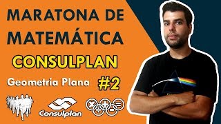 MATEMÁTICA  CONSULPLAN 2018 2 geometria plana [upl. by Aihseym]