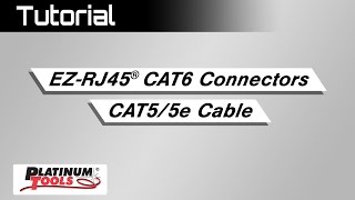 Tutorial Will an EZRJ45 Cat6 connector work on Cat5e cable [upl. by Muncey458]