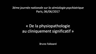 Sémiologie psychiatrique et physiopathologie des maladies mentales [upl. by Eerehs]