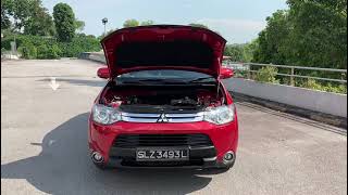 Mitsubishi Outlander 24 CVT Sunroof Red 2015  SLZ3493L [upl. by Adnolor]