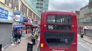 London bus ride 177 to Thamesmead in and around south east London namely Woolwich Arsenal [upl. by Kilah892]