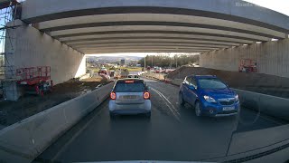 A465 Dualling Dowlais Top to Hirwaun Head of the Valleys road Wales UK [upl. by Yecnay683]