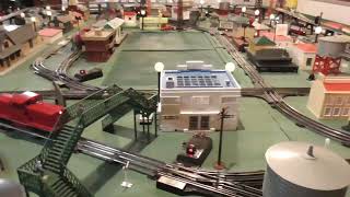 Postwar Lionel Lehigh Valley 627 Switchers Pulling Freight Cars [upl. by Merrily]