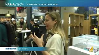 Fiera delle armi linviata Ludovica Ciriello quotSi chiama fiera della caccia e della pesca qui [upl. by Dixil]