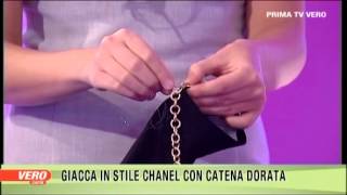 DIY Giacca modello Chanel VERO TV  A moda mia Claudia Carducci [upl. by Aisirtap]