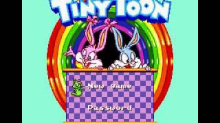 Tiny Toon Adventures Acme AllStars Intro Sega Genesis [upl. by Morvin]