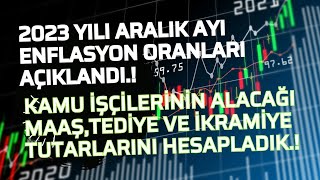 2023 Yılı Son Enflasyon Oranı AçıklandıYeni Yılda Kamu İşçisinin Alacağı MaaşTediye Ve İkramiyesi [upl. by Garth359]