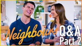 Neighbours QampA  Andrew Morley Jack Callahan amp Zoe Cramond Amy Williams  Part 2 [upl. by Orton]