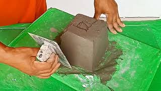 126  how to make cement flower pot  गमला कैसे बनाएं  DKcrafting775 [upl. by Gnouc180]