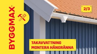 Takavvattning del 2 montera hängränna [upl. by Aneema]