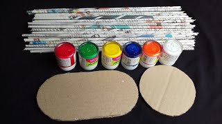 5 Easy Newspaper Craft Ideas  Newspaper Crafts  Easy Craft With Newspaper [upl. by Tower]