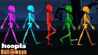 Five Skeletons Went Out One Night  Spooky Song  Hoopla Halloween [upl. by Libbie]