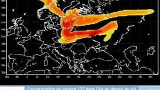 Chernobyl 25 years ago radioactive Cesium 137 cloud over Russia and Europe [upl. by Kettie]