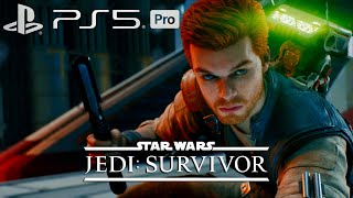 STAR WARS JEDI SURVIVOR PS5 PRO GAMEPLAY  FERFORMANCE PRO MODE  4K 60 FPS THESMGFIRE [upl. by Kcyrred]