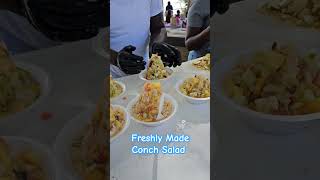 Freshly made tropical conch salad conchsalad bahamasfood food foodie [upl. by Epner]