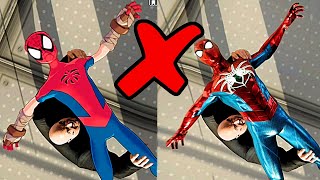 Marvels Spider Armor MK IV amp Cartoon Spider Man All Failed Quick Time Events PS4 [upl. by Jenesia997]