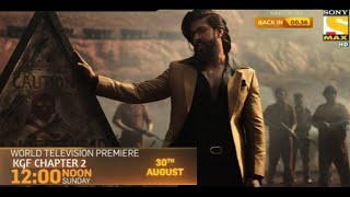 kgf chapter 2  sony max  world tv premiere [upl. by Nomde83]