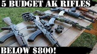 5 Budget AKs  Below 800 [upl. by Yatnuahs544]