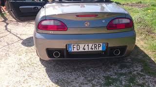 Mg tf 160 custom stainless steel exhaust [upl. by Houlberg]